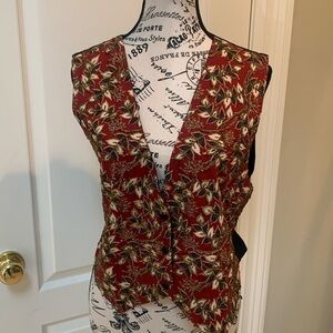 Ellen Ashley beaded vest. Size medium